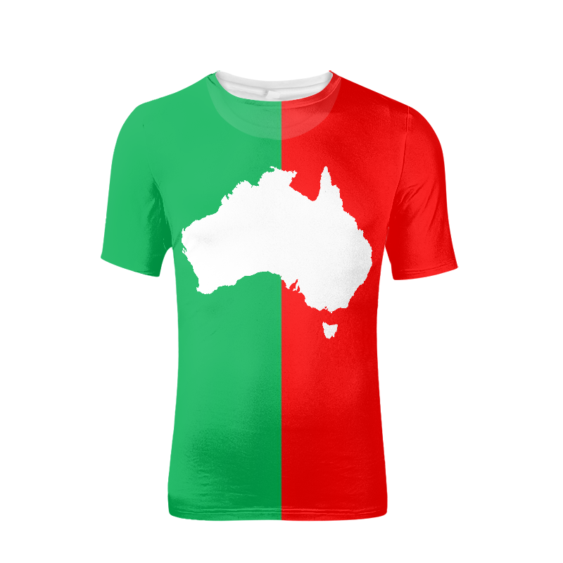 Italy Australia - front back -  T-shirts