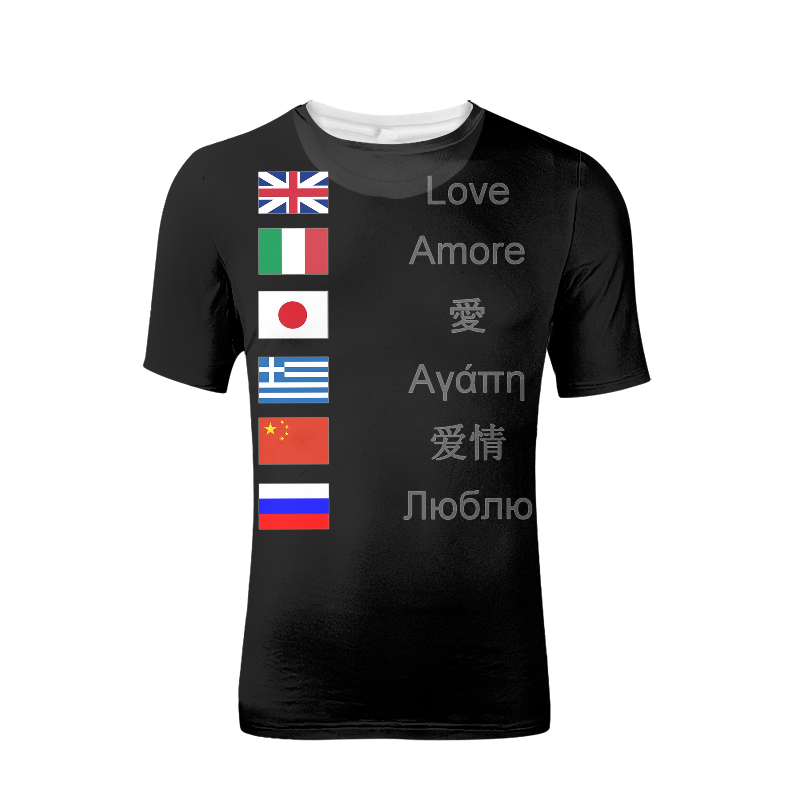 Love Multilanguage -  T-shirts