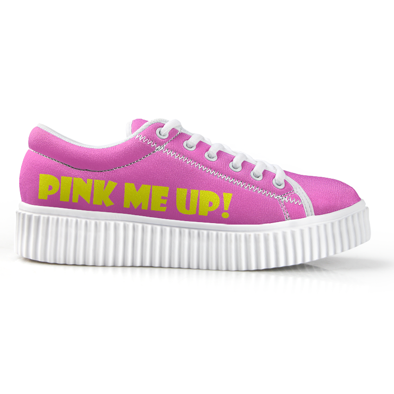 Pink Me Up! - Low-Top Platform Shoes