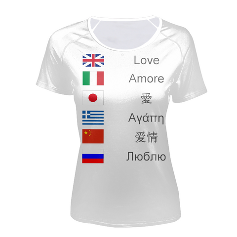 Love Multilanguage -  T-shirts