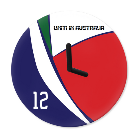 Uniti in Australia - Resin Wall Clock