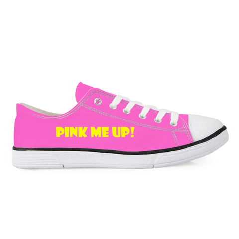 Pink Me Up! - Low-Top Canvas Shoes