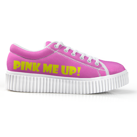 Pink Me Up! - Low-Top Platform Shoes